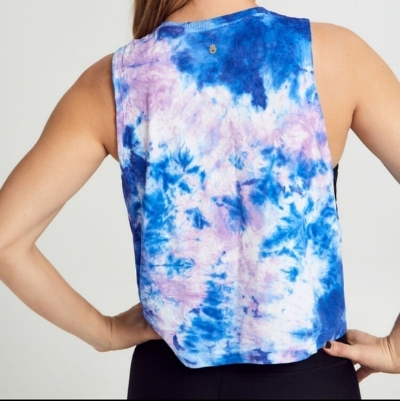 Spiritual Gangster + SOULCYCLE Supernova Tie Dye Seamless Tank in M/L - Picture 6 of 12